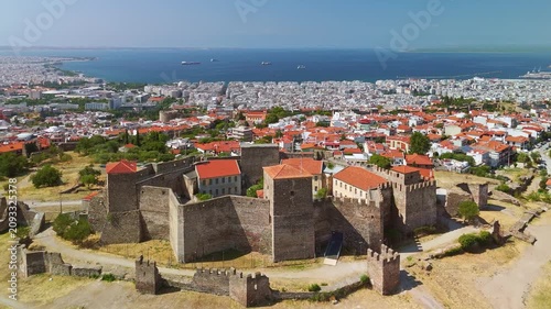 Heptapyrgion Fortress and Ano Poli in Thessaloniki, Greece
