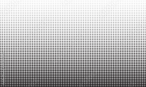 Black Halftone Gradient Abstract Background with Dot Pattern