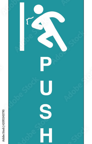 Push Door Sign