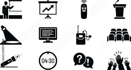 Canvastavla Business Presentation and Academic Lecture Presentation Icon Set for Corporate S