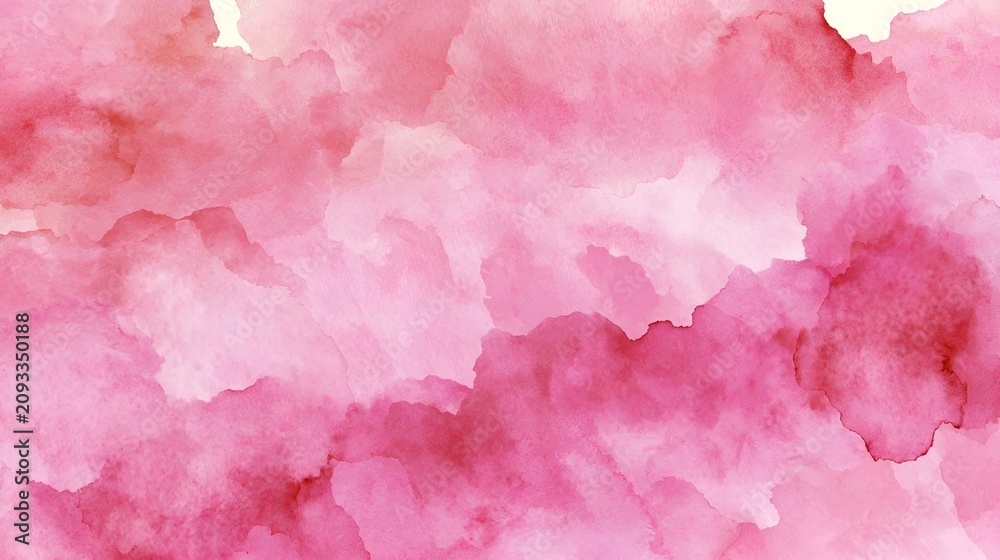 Fototapeta premium Pink watercolor background, Background illustration, Texture material, Stock Illustration