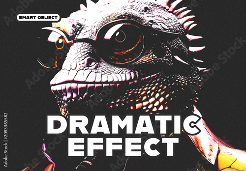 Dramatic Animal Photo Effect Template