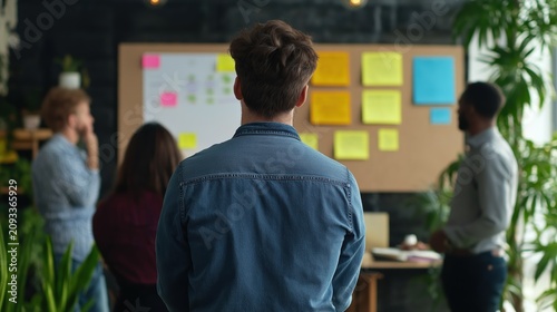 Diverse entrepreneurs collaborating during an interactive startup workshop in a modern meeting room