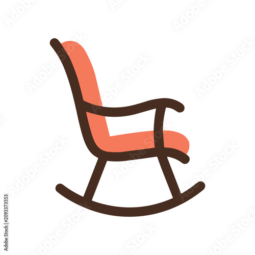 Quadro em tela Rocking Chair Furniture Home Decor.
