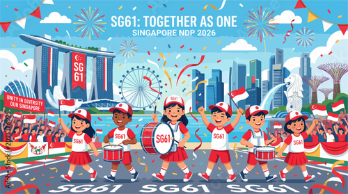 Foto Happy Singapore National Day 2026 Celebration