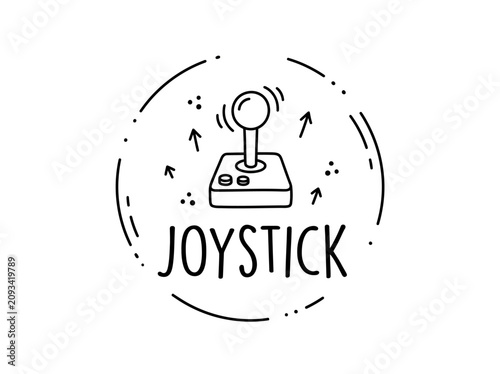 Joystick controller for video games.