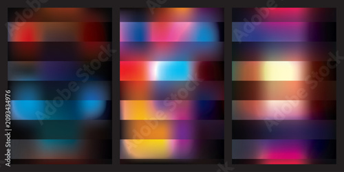 Abstract blurred colorful light streaks on, modern digital art wallpaper design