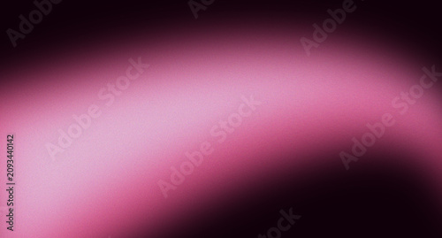 Glowing vibrant rose pink grainy gradient shape on noise texture black background, dark neon dynamic poster header cover wallpaper banner backdrop design