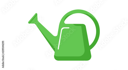 Konstfotografi Watering can in a vibrant green color serves as a functional tool for indoor and outdoor gardening