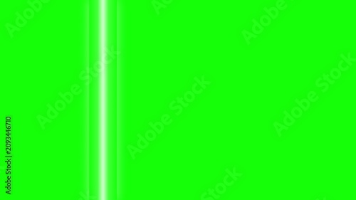 Abstract vertical light streaks on a vivid green chroma key background overlay