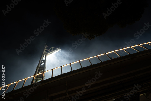 Stadium light for a night game.