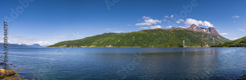 Skjombrua am Ofotfjord bei Narvik in Norwegen