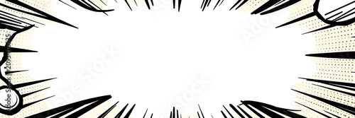 Comic Book Explosion with Copy Space for Text