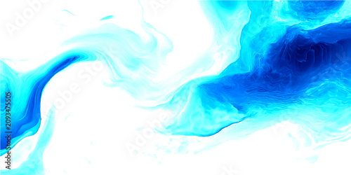 Canvastavla Abstract blue and white swirling fluid forms, creating an ethereal and dynamic v