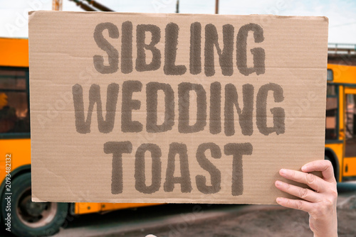 Εκτύπωση καμβά "Sibling Wedding Toast" Speech revealed old rivalry publicly