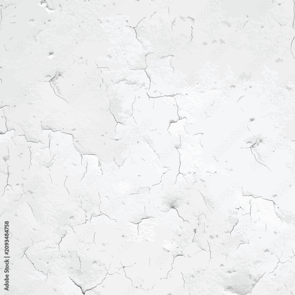 Obraz premium White cracked wall texture with subtle distressed patterns for versatile backgrounds.