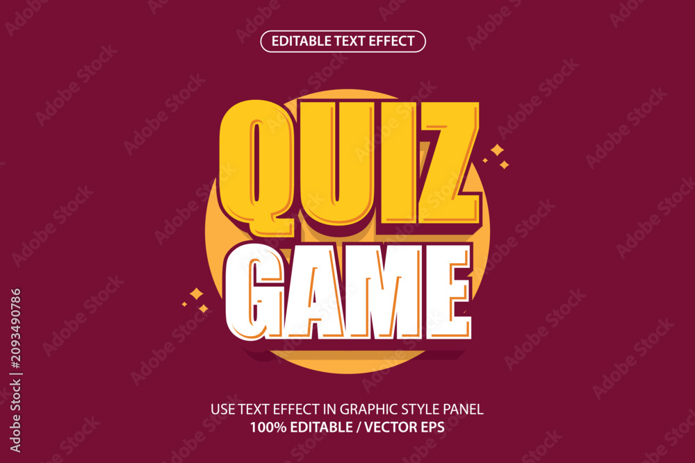 Obraz premium editable text effect game game template suitable for posters, templates, banners etc.
