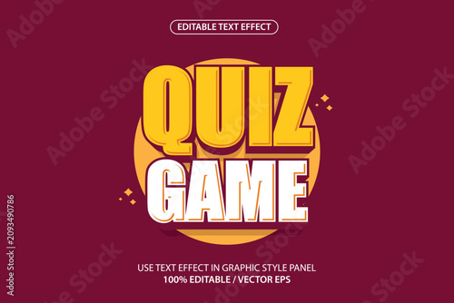 editable text effect game game template suitable for posters, templates, banners etc.
