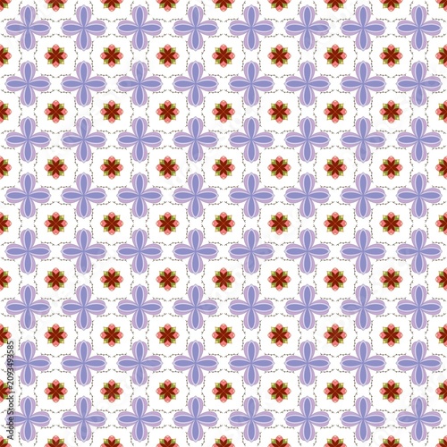 seamless pattern with daisies