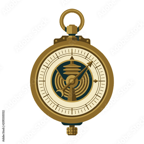 Vintage Compass Navigational Instrument