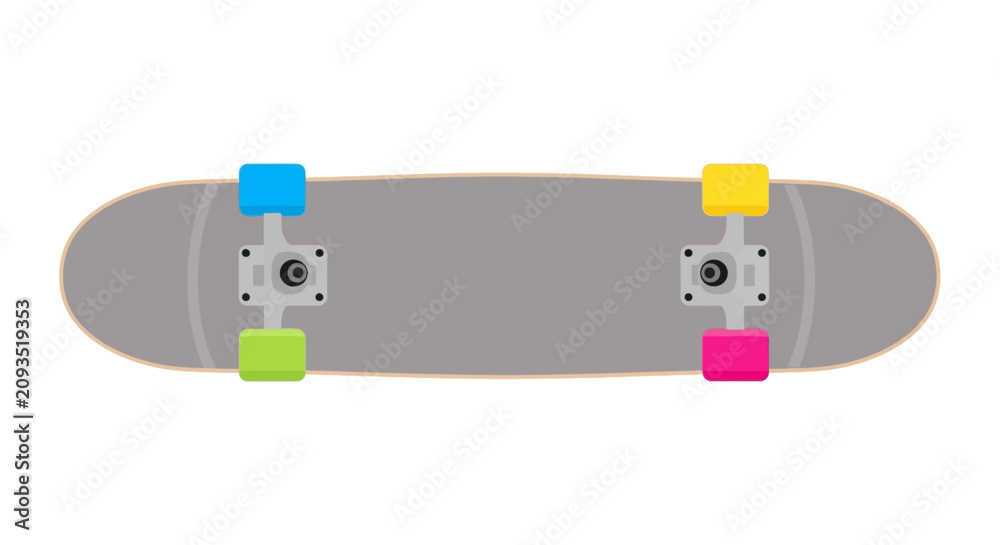 Фотография Skateboard Vector Illustration