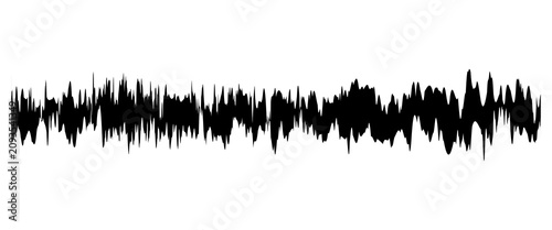 Tableau sur toile Abstract Digital Soundwave or Audio Frequency Waveform Vector Design