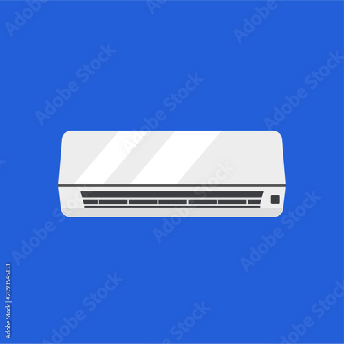 Air conditioner isolated vector flat illustration