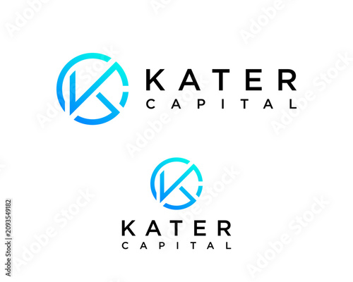A monogram logo featuring the letters K and C inside a geometric circle.