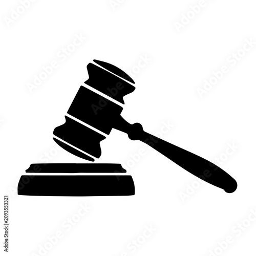 Judge Gavel Auction Hammer Icon
