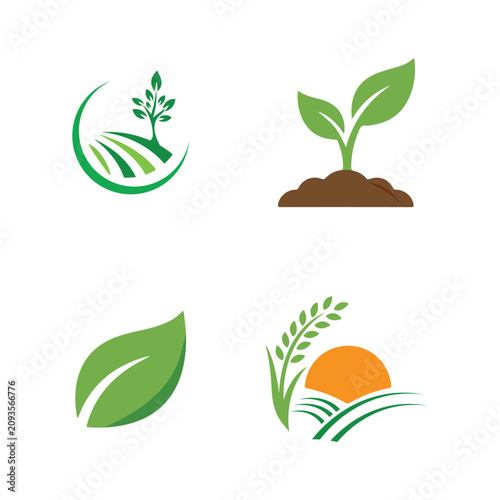 Minimal Food Logo & Restaurant Line Icon Set for Organic, Grocery and Culinary Branding.