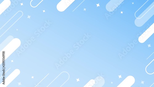 cute, pop-style, simple background frame featuring geometric shapes and pastel colors
