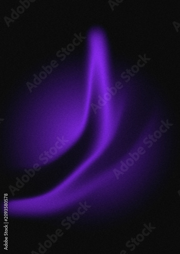 Abstract purple light waves flowing on a deep black background, for modern projects
