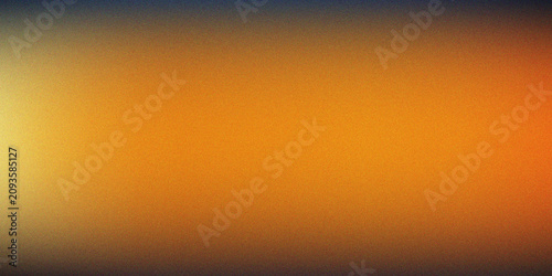 Fotografi Abstract Orange and Yellow Grainy Gradient Background with Vintage Film Noise an