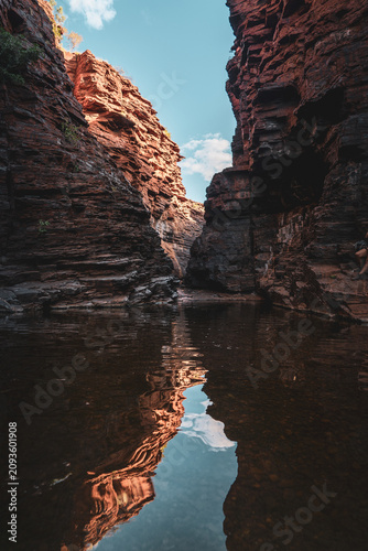 red rock canyon reflection