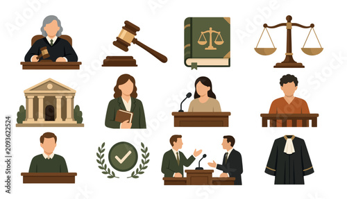 Cuadro en lienzo lawyer court judge justice.