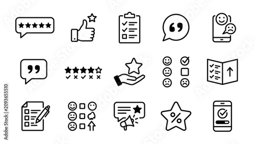 Customer Experience and Review Outline Collection for Feedback and Survey Elements