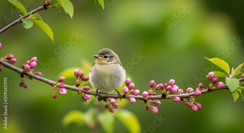 Young Bird in Spring Bloom