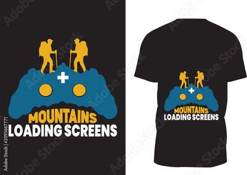 Hiking Gamer T-Shirt, Outdoor Gaming Graphic Tee, Nature Lover Gift, Camping Adventure Shirt Design	