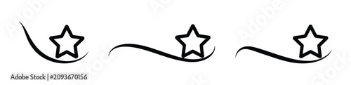 Photos Line Icons Of Spinning Stars In A Circle Symbolizing Dizziness, Disorientation A