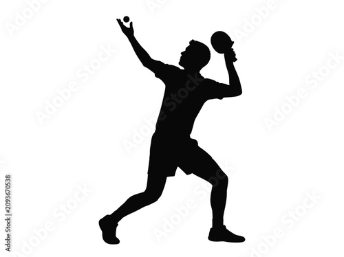 Person Playing Pickleball Mid Action Pose