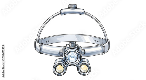 Medical Surgical Headlight with Adjustable LED Lamps for Precision Professional Examination and Diagnostic Procedures