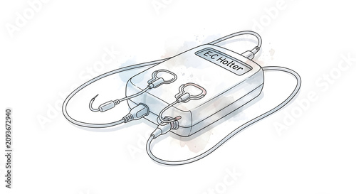 Portable Medical Heart Monitoring Device for Ambulatory Electrocardiogram Analysis and Cardiac Rhythm Assessment