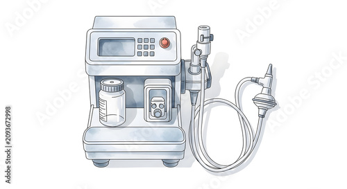 Medical Ventilator Equipment for Respiratory Therapy and Intensive Care Unit Patient Support Systems