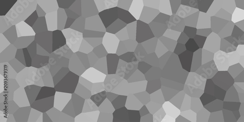 Uneven divisions creating an artistic broken effect. black and white abstract mosaic pattern background with geometric tile texture. Geometric seamless Polygon mosaic triangle Background.