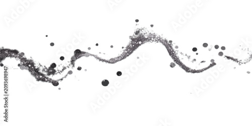 Photos Dynamic water splash with droplets on white background droplets splatter abstrac