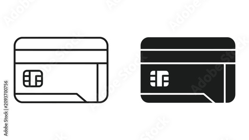 Credit card payment transaction icons set with transaction business commerce