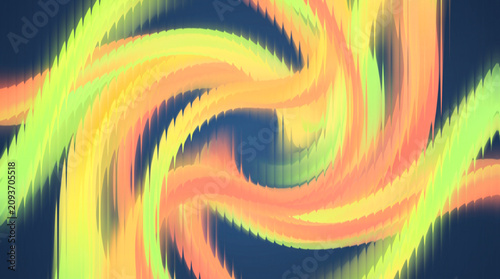 Принти на полотні Vibrant vertical glass stripes wallpaper, abstract flowing lines with a mesmerizing blend of yellow, orange, and pink hues create a dynamic and modern backdrop