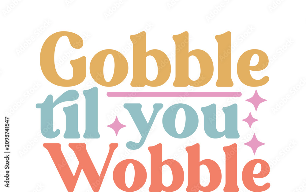Naklejka premium Retro Thanksgiving EPS Design, Retro Thanksgiving Design