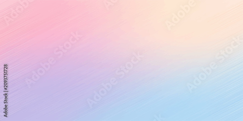 Tableau sur toile Abstract Colorful Watercolor Background with Rainbow Gradient Lines and Soft Blu