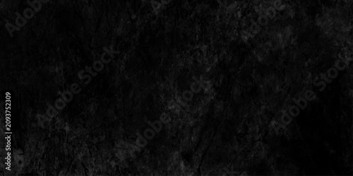 Quadro su tela Dark cement wall background in vintage style, Neutral blank low contrast black textured background with roughness and irregularities, old black background grunge texture dark wallpaper blackboard